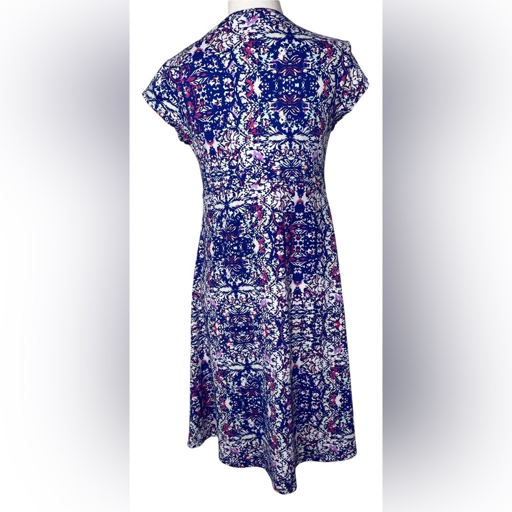 Soybu Floral Dress Athleisure Casual Summer Travel V-Neck Casual Vacation Med - Picture 3 of 12